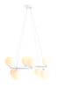 Lampa wisząca KRONE 8 WHITE Aldex 1085P biały