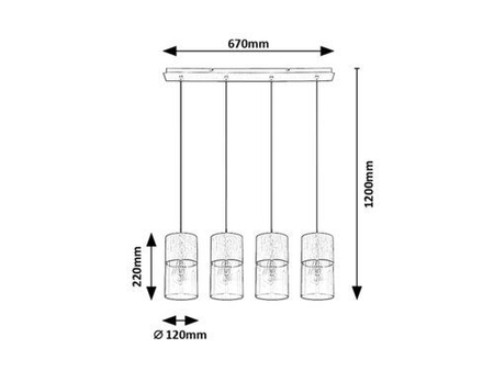 Lampa wisząca Rabalux Zelkova 3156 szczotkowane aluminium