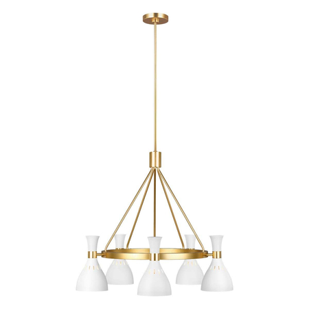 Żyrandol Elstead Lighting Joan biały FE-JOAN5-MW