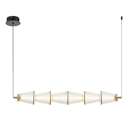 Milagro Lampa wisząca SANSA 11W LED ML1821 CZARNY + MOSIĄDZ