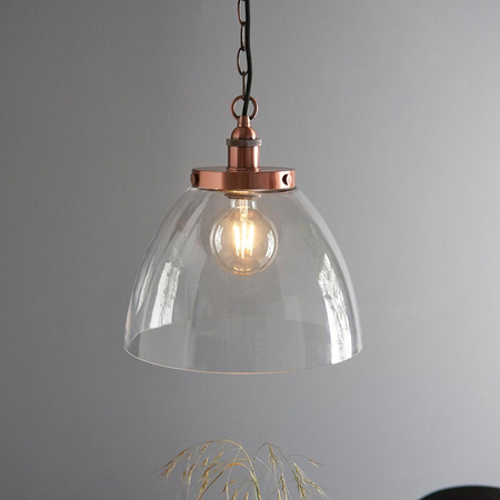 Lampa wisząca Endon Lighting Hansen Grand 106895 miedziany