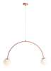 Lampa wisząca UNA 2 CORAL Aldex 1116H11 koralowy