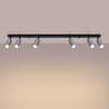 Sollux Lighting Plafon WINX 6L czarny/chrom SL.1372