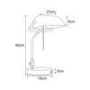 Lampa stołowa Kaja BANK K-MT-208 złoty antyczny, zielony