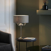 Lampa stołowa Endon Lighting Highclere 99149 nikiel