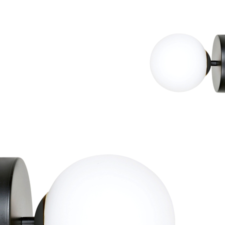 Kinkiet FLOKI K1 BLACK-GOLD Emibig 1022/K1 biały/czarny