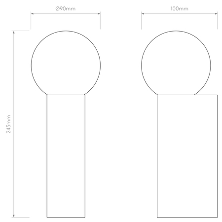 Kinkiet Astro Ortona Single 1459005 Matowy Czarny
