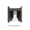 Sollux Lighting Kinkiet ORBIS 2 szary SL.0661