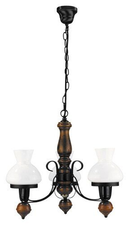 Żyrandol Rabalux Petronel 7078 czarny matowy