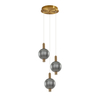 Lampa wisząca Italux Lenti PND-83631-3-BRO-SG brąz