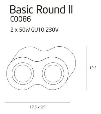 Plafon Maxlight C0086 Basic Round