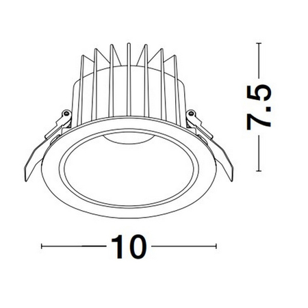 Oczko Luces Exclusivas TORVIAN LE65115 biały