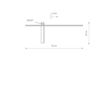 Kinkiet IMPULSE LED S Nowodvorski 8115 czarny