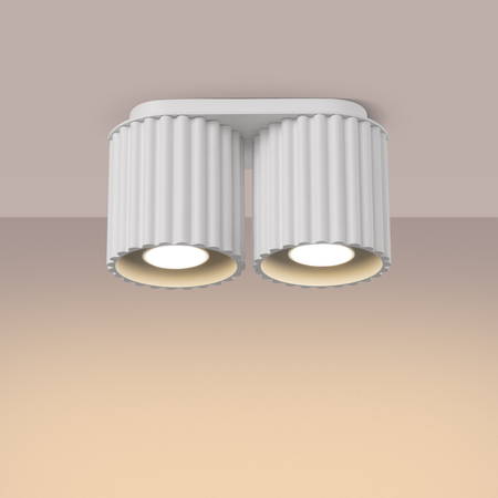 Sollux Lighting Plafon AURA 2 biały GU10 SL.1780