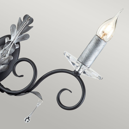 Kinkiet Elstead Lighting Amarilli patyna AML2-BLK-SILVER