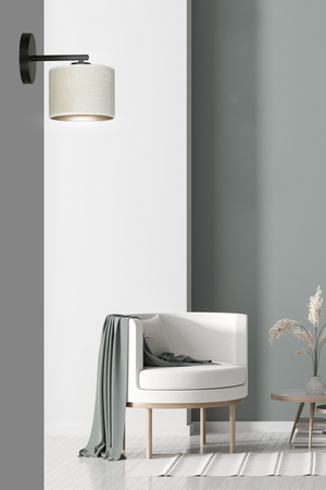 Kinkiet HILDE K1 BL WHITE Emibig 1052/K1 biały/czarny