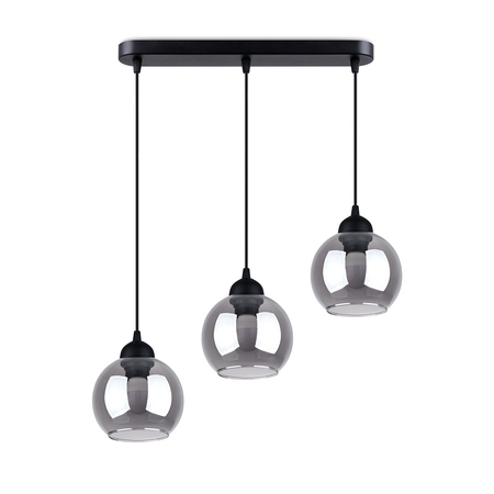 Sollux Lighting Lampa wisząca ALINO 3 czarna SL.1142
