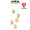 Lampa wisząca Italux PND-22112132-5A-CHPN Huelto LED
