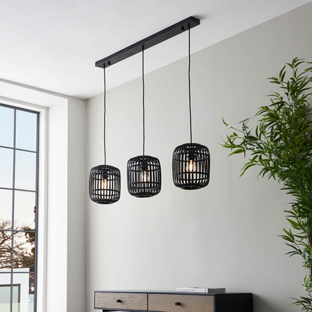 Lampa wisząca Endon Lighting Mathias 101698 drewniany