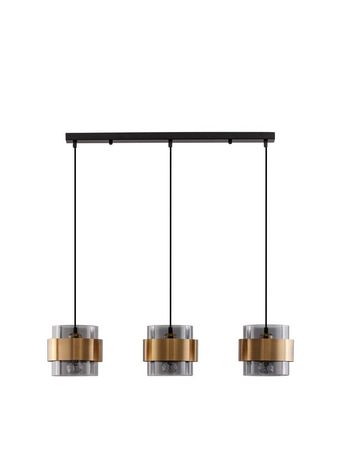 Lampa wisząca Luces Exclusivas VIEJA czarny/złoty LE42625