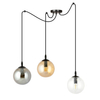 Lampa wisząca GIGI 3 BL MIX Emibig 939/3 czarny/złoty