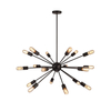 Lampa wisząca Abigali Retro Spikes, czarny 18XE27