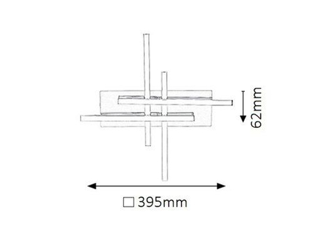 Lampa sufitowa Rabalux Meredith 2478 chrom