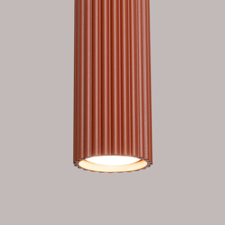 Sollux Lighting Lampa wisząca KARBON 1 ochra czerwona SL.1630