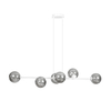 Lampa wisząca ROSSI 6 WH GRAFIT Emibig 878/6 biały/czarny