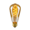 Żarówka dekoracyjna Italux E27 4W 2200K ST64 Spiral Amber