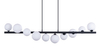 Lampa wisząca SYBILLA 10 PENDANT BK Azzardo AZ4404 white / black