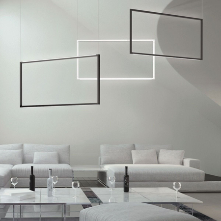 Lampa wisząca Nemo SPILWW51 Spigolo Vertical Biała