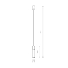 Lampa wisząca CYLINDER L Nowodvorski 7864 przezroczysty