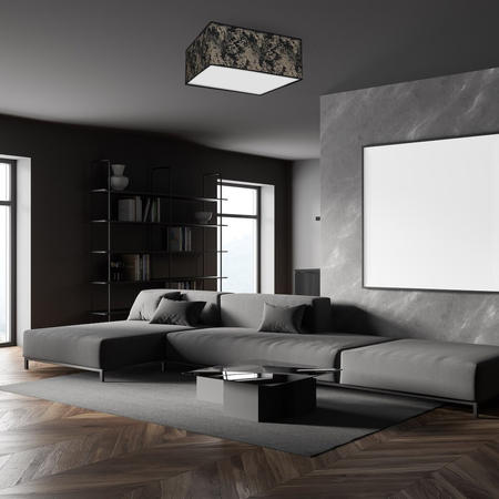 Milagro Lampa Sufitowa SATINO GOLD 3xE27 50cm MLP7315 CZARNY