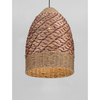 Lampa wisząca Luces Exclusivas SARMENA LE45354 drewno jasne i ciemne, czerwony