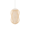 Lampa wisząca Nowodvorski PUKET M 11161 Naturalne drewno Biały