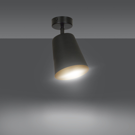 Lampa wisząca PRISM 1 BLACK / GOLD Emibig 406/1 czarny/złoty