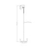 Lampa podłogowa Zuma Line F4102-BK BOSCA LAMPA PODŁOGOWA CZARNA/BLACK