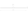 Kinkiet PIN LED L Nowodvorski 8130 czarny