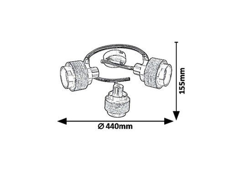 Oczko Rabalux Basil 5381 chrom satyna