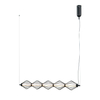 Lampa wisząca Italux Sevil PND-34403-5-BK Czarny mat, chrom