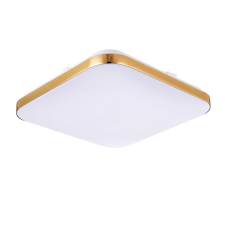 Plafon kwadratowy Babilon średni złoty 4000k LP-335/1C M 4GD square