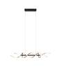 Lampa wisząca Trio 341810205 czarny/srebrny