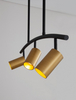 Lampa wisząca Luces Exclusivas CAYES czarny/złoty LE42617