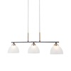 Lampa wisząca Italux Montiela PND-34374-3-BK Czarny mat, złoty