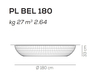 Plafon Axo Light Bell 180 Biały