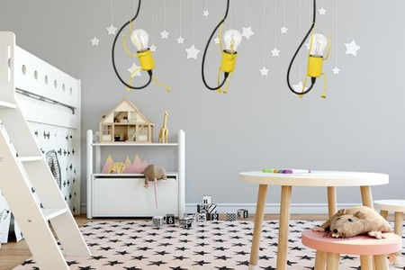 Lampa wisząca BOBI 3 YELLOW Emibig 536/3 żółty