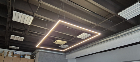 Lampa liniowa LED Abigali Rectangle System double side prostokąt CW