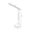 Lampa biurkowa Zuma Line SM-606 LAMPA BIURKOWA CZARNA/BLACK