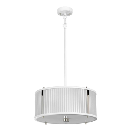 Lampa wisząca Elstead Lighting Corona biały/szary DL-CORONA-3P-WPN